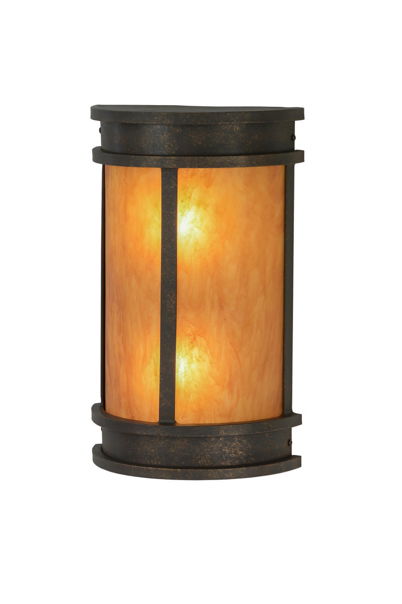 Meyda Tiffany 246347 Two Light Wall Sconce, Gilded Tobacco