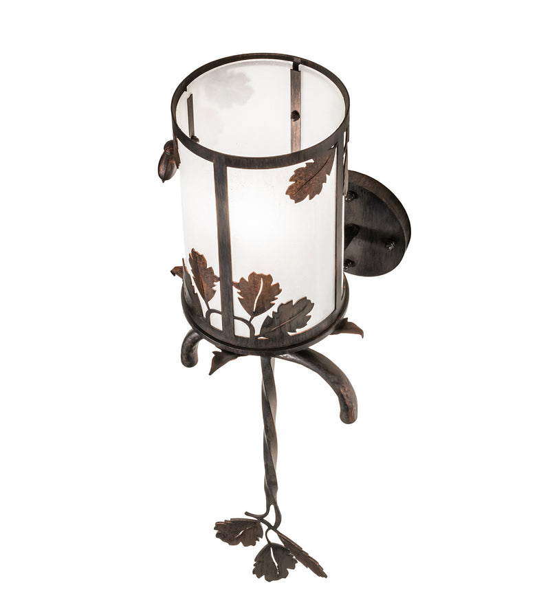 Meyda Tiffany 246361 LED Wall Sconce, Hanna Copper And Cimarron Bronze