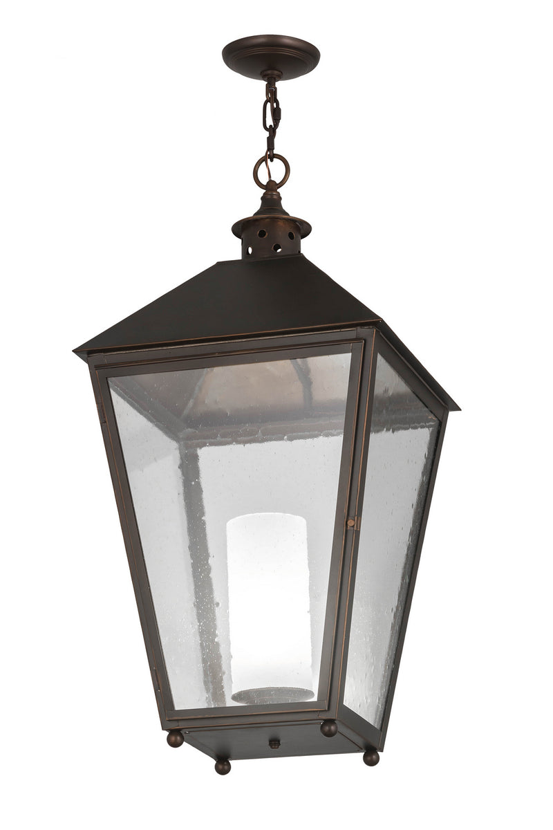 Meyda Tiffany 246377 One Light Pendant, Oil Rubbed Bronze