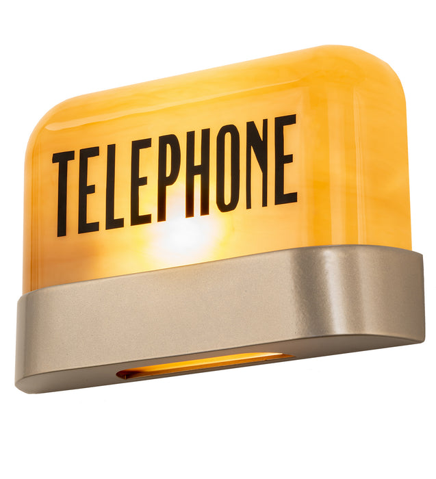 Meyda Tiffany 246472 LED Wall Signage, Satin Titanium Gold