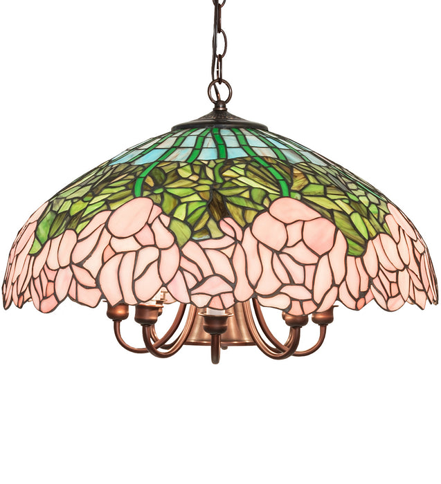 Meyda Tiffany 246607 Nine Light Pendant, Mahogany Bronze