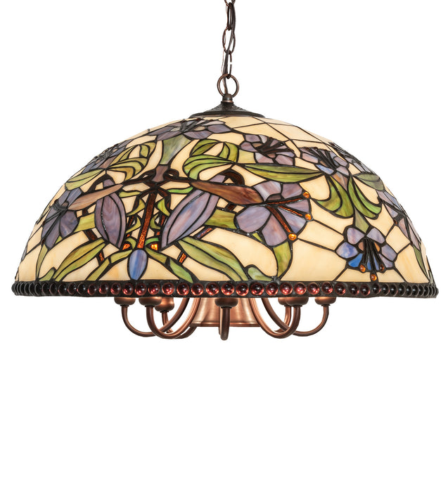 Meyda Tiffany 246673 Nine Light Pendant, Mahogany Bronze