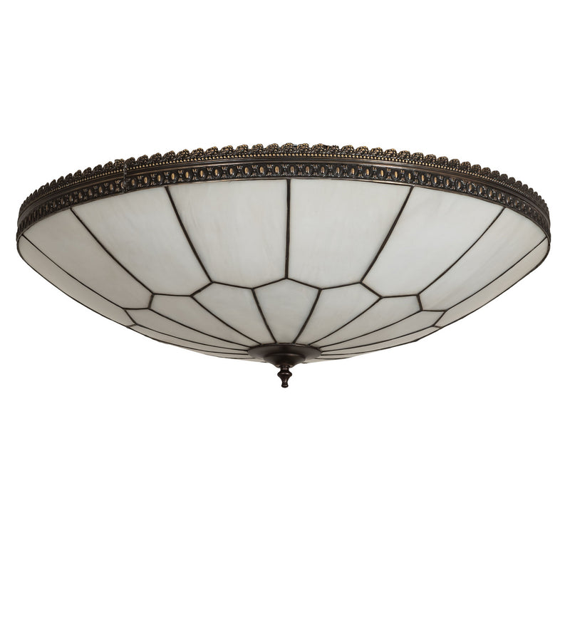 Meyda Tiffany 246713 Six Light Flushmount, Oil Rubbed Bronze/Craftsman Brown (Highlighted)