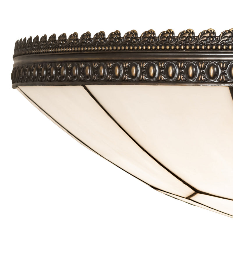 Meyda Tiffany 246713 Six Light Flushmount, Oil Rubbed Bronze/Craftsman Brown (Highlighted)