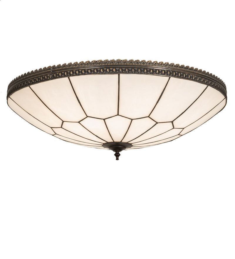 Meyda Tiffany 246713 Six Light Flushmount, Oil Rubbed Bronze/Craftsman Brown (Highlighted)