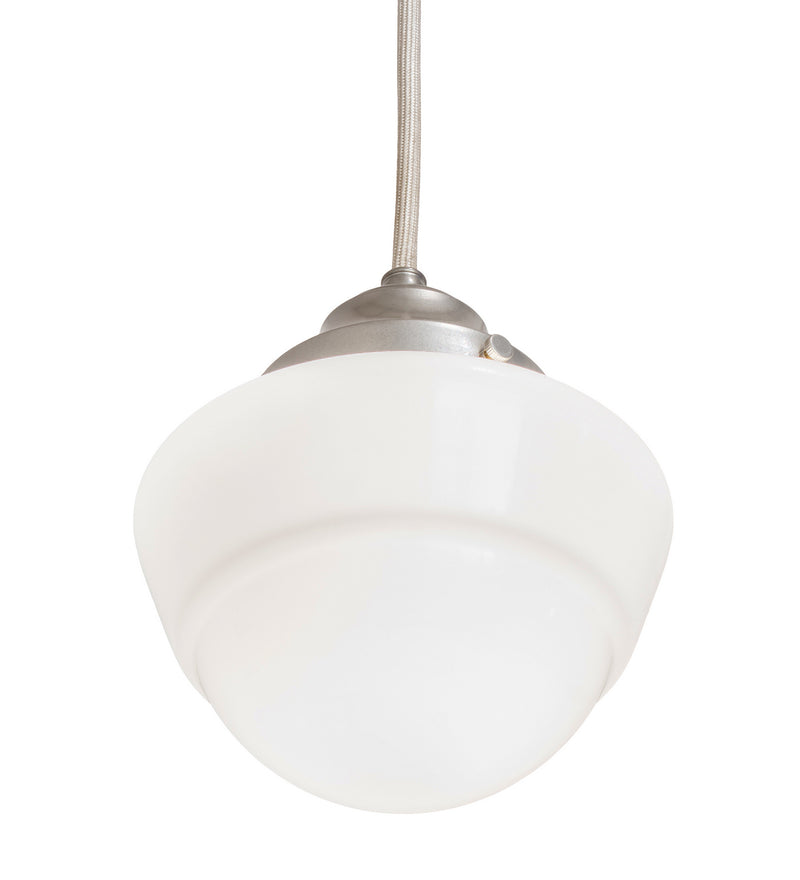 Meyda Tiffany 246787 One Light Pendant, Nickel Powder Coat