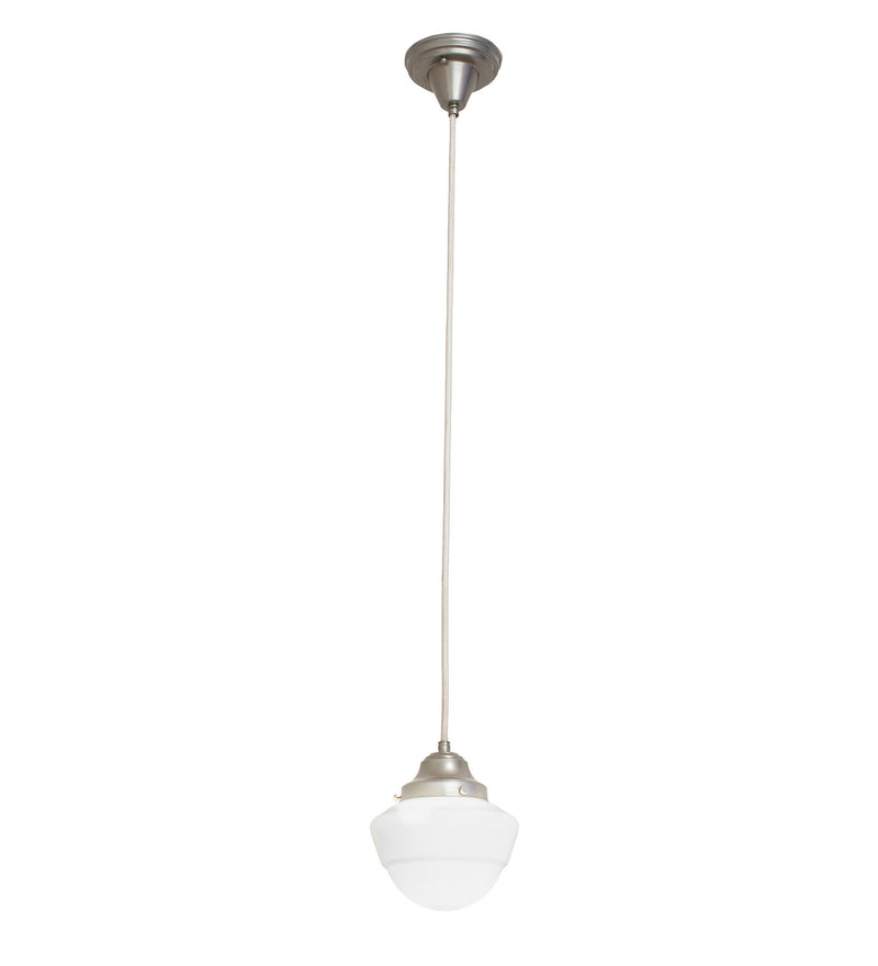Meyda Tiffany 246787 One Light Pendant, Nickel Powder Coat