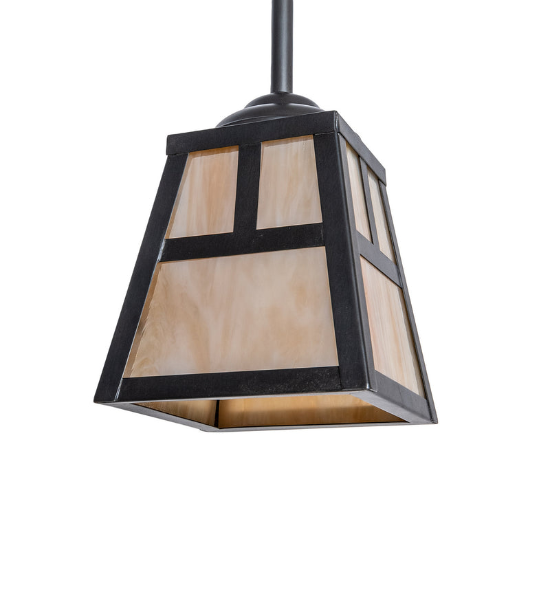 Meyda Tiffany 246798 One Light Mini Pendant, Craftsman Brown