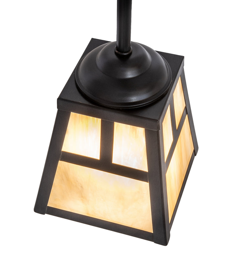 Meyda Tiffany 246798 One Light Mini Pendant, Craftsman Brown