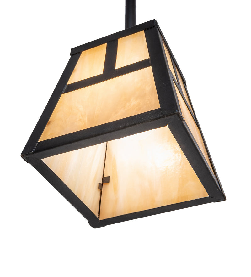 Meyda Tiffany 246798 One Light Mini Pendant, Craftsman Brown