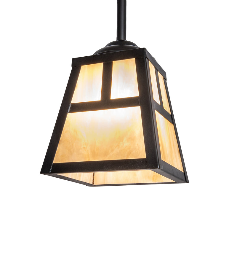 Meyda Tiffany 246798 One Light Mini Pendant, Craftsman Brown