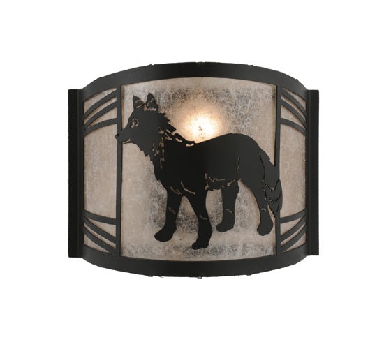 Meyda Tiffany 247049 One Light Wall Sconce, Textured Black