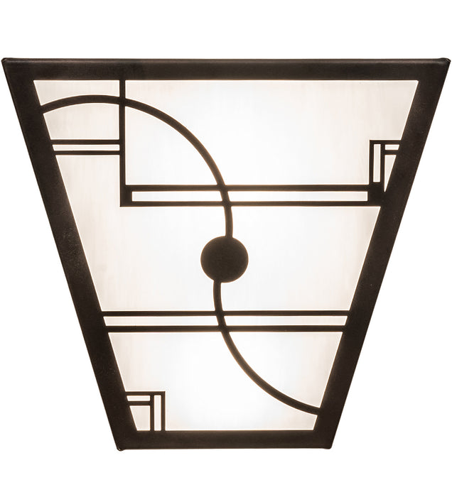 Meyda Tiffany 247068 Two Light Wall Sconce, Mahogany Bronze