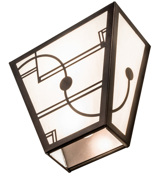 Meyda Tiffany 247068 Two Light Wall Sconce, Mahogany Bronze