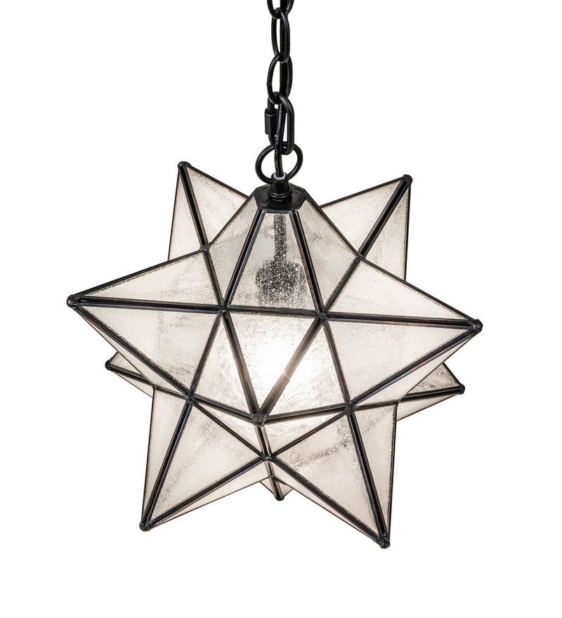 Meyda Tiffany 247140 One Light Pendant, Textured Black
