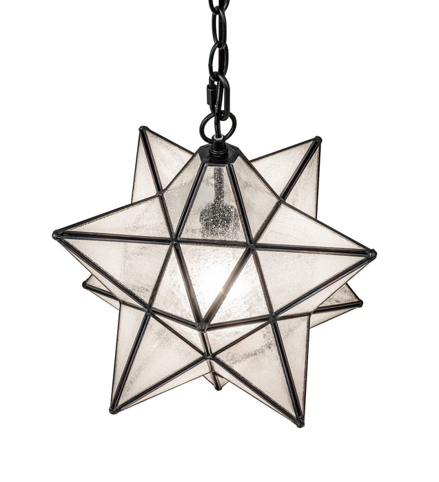 Meyda Tiffany 247140 One Light Pendant, Textured Black