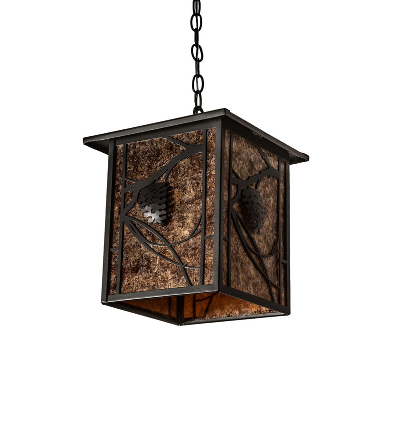 Meyda Tiffany 247175 One Light Pendant, Wrought Iron