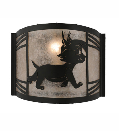 Meyda Tiffany 247183 One Light Wall Sconce, Textured Black