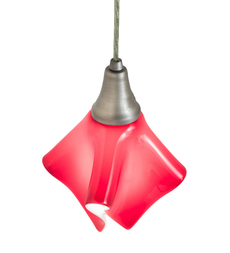 Meyda Tiffany 247185 One Light Pendant, Brushed Nickel