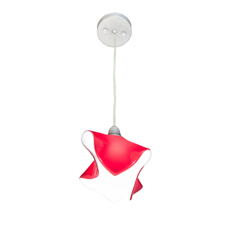 Meyda Tiffany 247185 One Light Pendant, Brushed Nickel