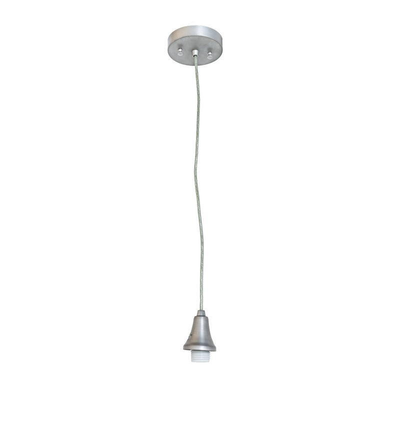 Meyda Tiffany 247185 One Light Pendant, Brushed Nickel