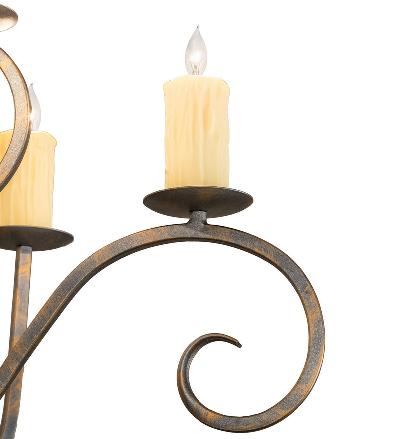 Meyda Tiffany 247230 Ten Light Chandelier, French Bronze