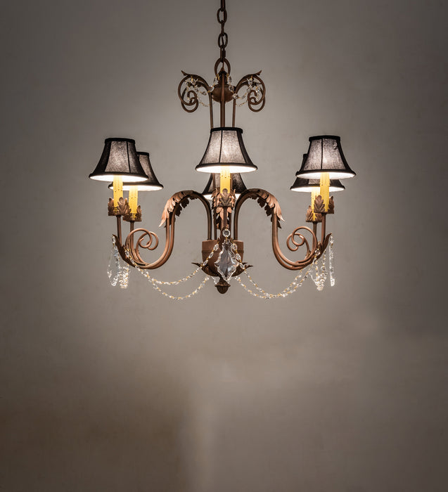 Meyda Tiffany 247387 Six Light Chandelier, Cortez Gold
