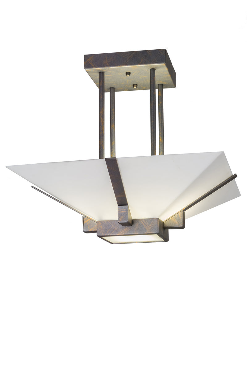Meyda Tiffany 247394 Two Light Semi-Flushmount, French Bronze