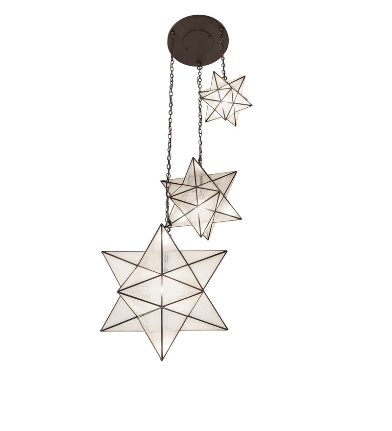 Meyda Tiffany 247440 Three Light Pendant, Oil Rubbed Bronze