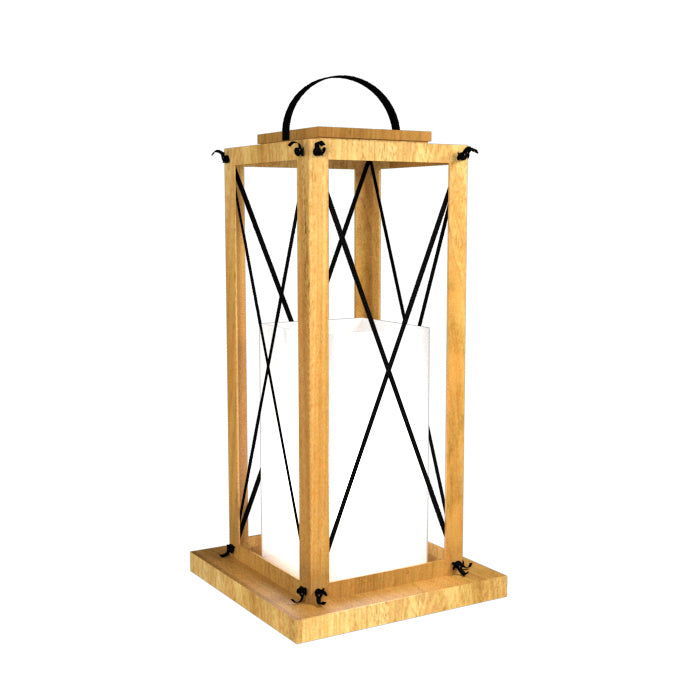 Accord Lighting 3011.09 One Light Floor Lamp, Louro Freijo