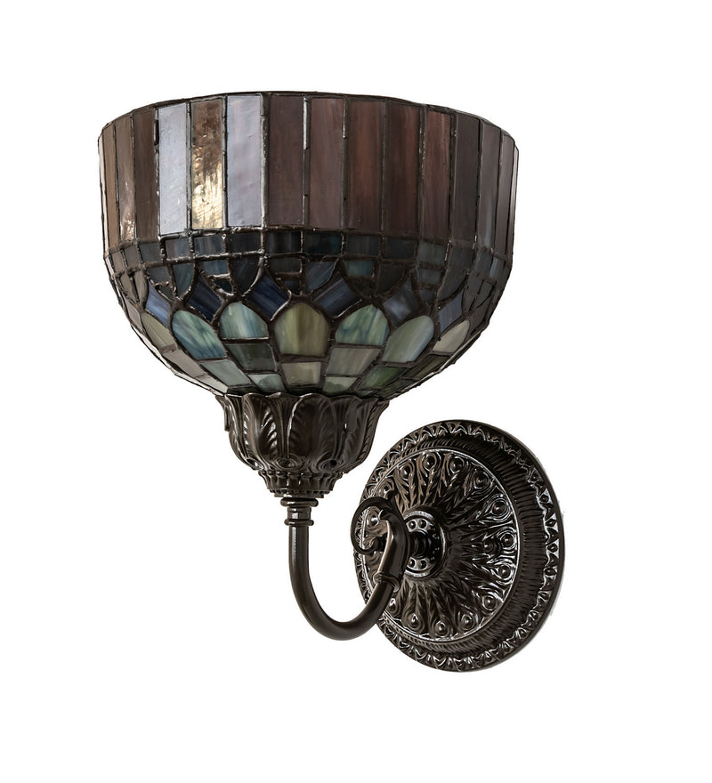 Meyda Tiffany 245445 One Light Wall Sconce, Mahogany Bronze