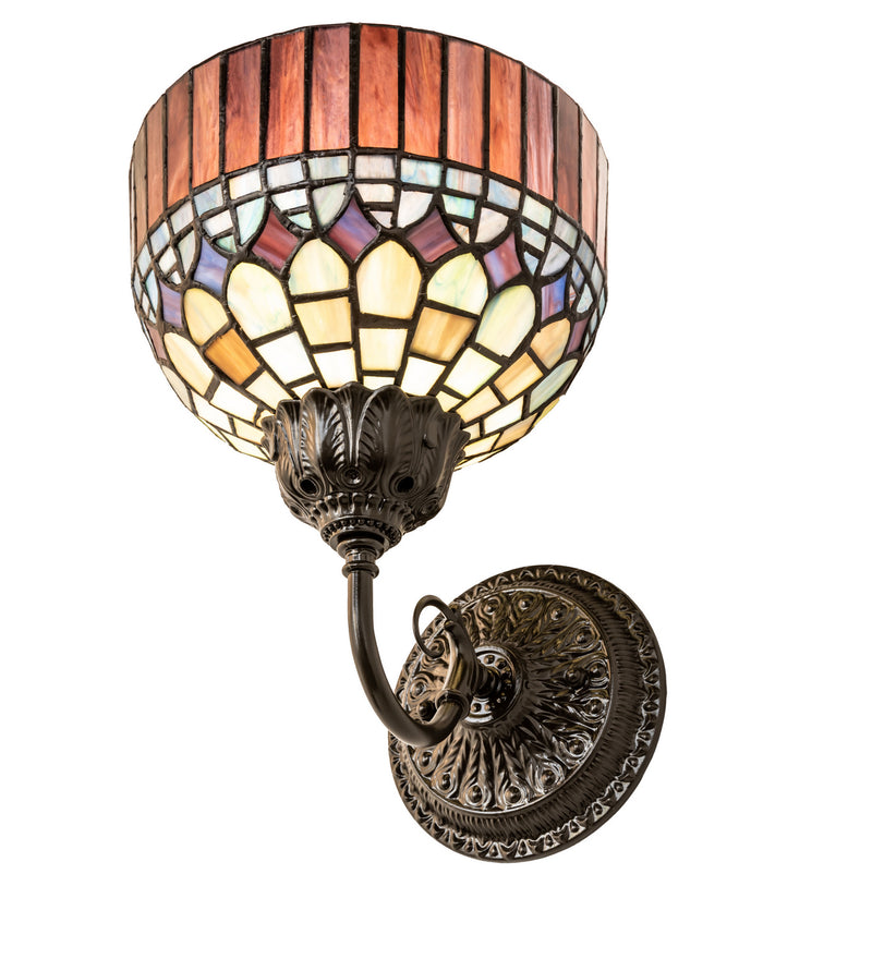 Meyda Tiffany 245445 One Light Wall Sconce, Mahogany Bronze