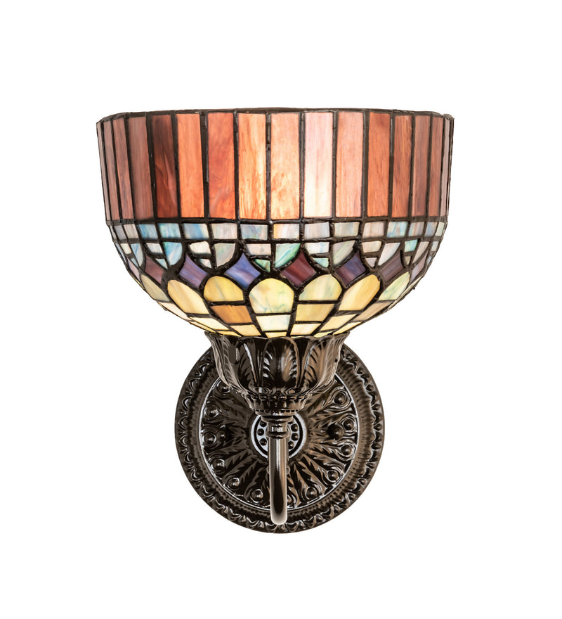 Meyda Tiffany 245445 One Light Wall Sconce, Mahogany Bronze