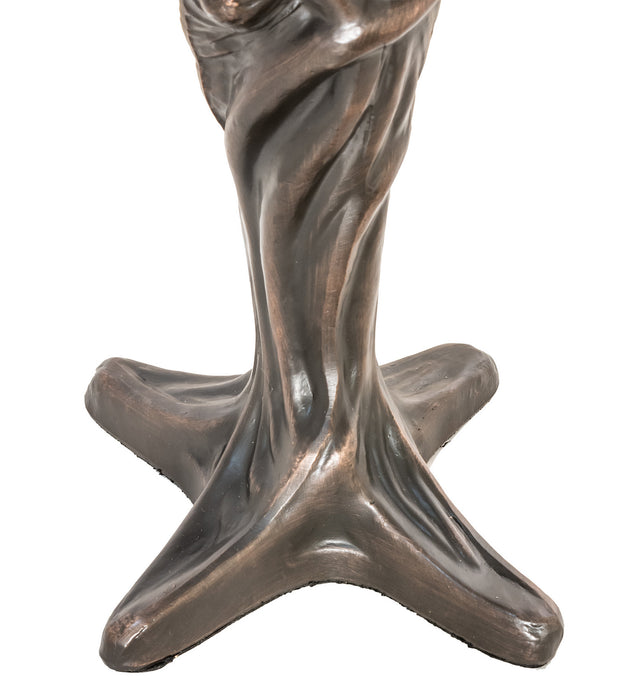 Meyda Tiffany 247501 One Light Mini Lamp, Mahogany Bronze
