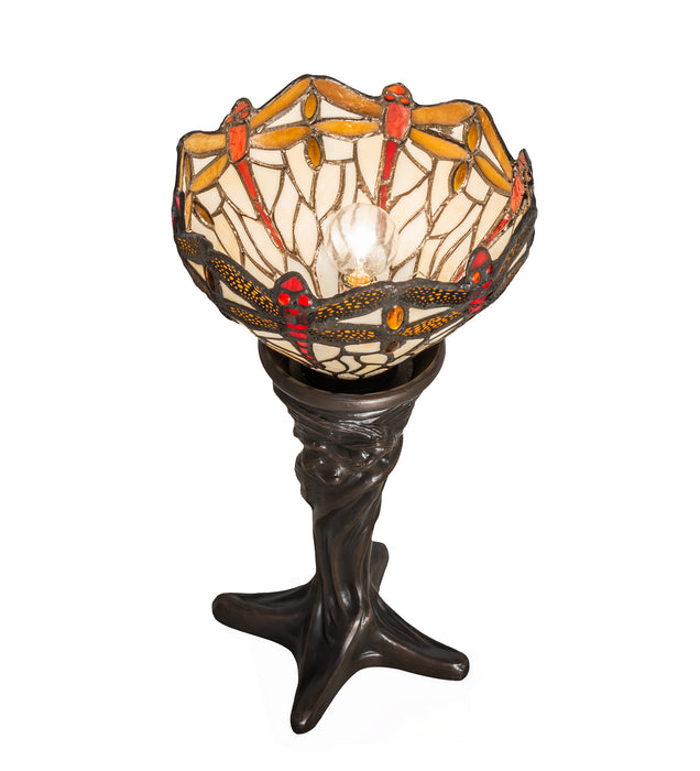 Meyda Tiffany 247528 One Light Mini Lamp, Mahogany Bronze