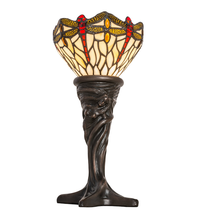 Meyda Tiffany 247528 One Light Mini Lamp, Mahogany Bronze