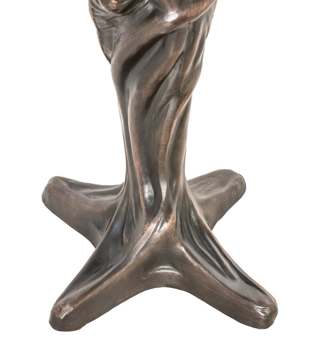 Meyda Tiffany 247528 One Light Mini Lamp, Mahogany Bronze
