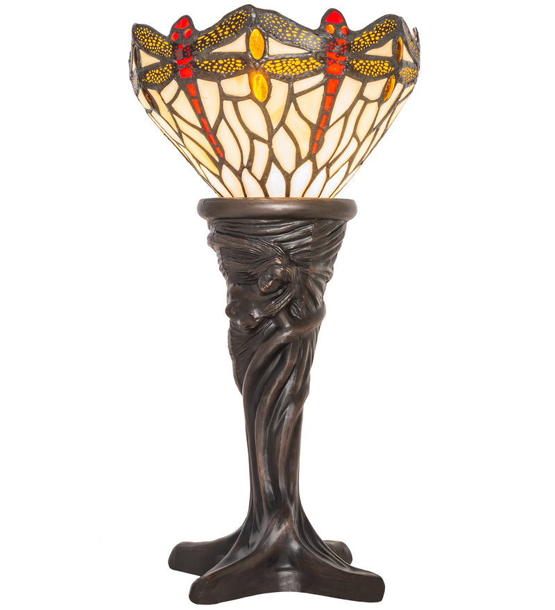 Meyda Tiffany 247528 One Light Mini Lamp, Mahogany Bronze
