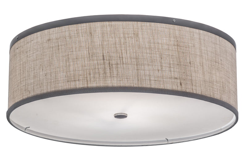 Meyda Tiffany 247688 Two Light Flushmount, Nickel