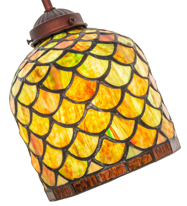 Meyda Tiffany 247788 One Light Desk Lamp, Mahogany Bronze