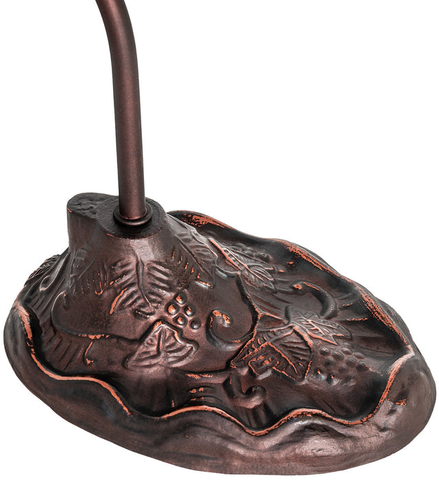 Meyda Tiffany 247789 One Light Desk Lamp, Mahogany Bronze
