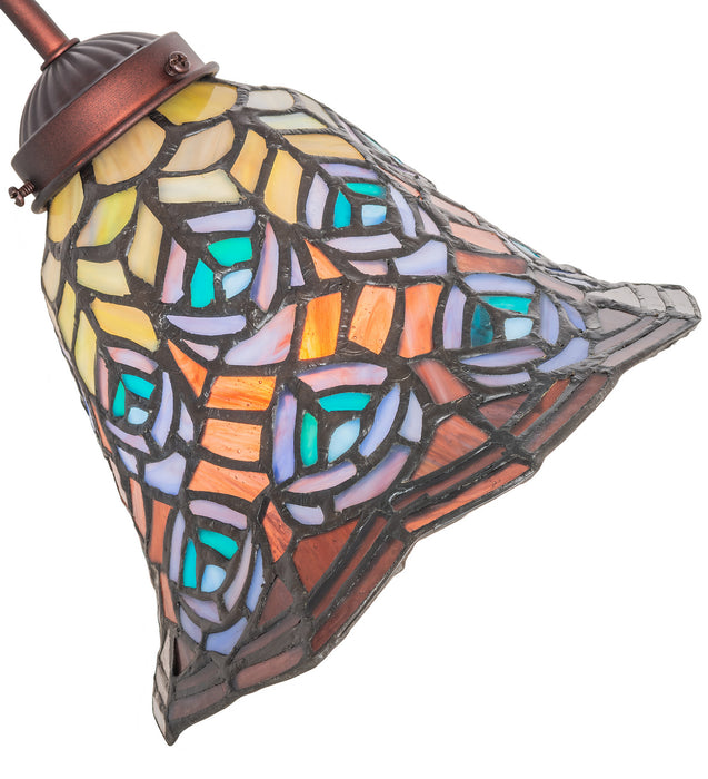 Meyda Tiffany 247790 One Light Desk Lamp, Mahogany Bronze
