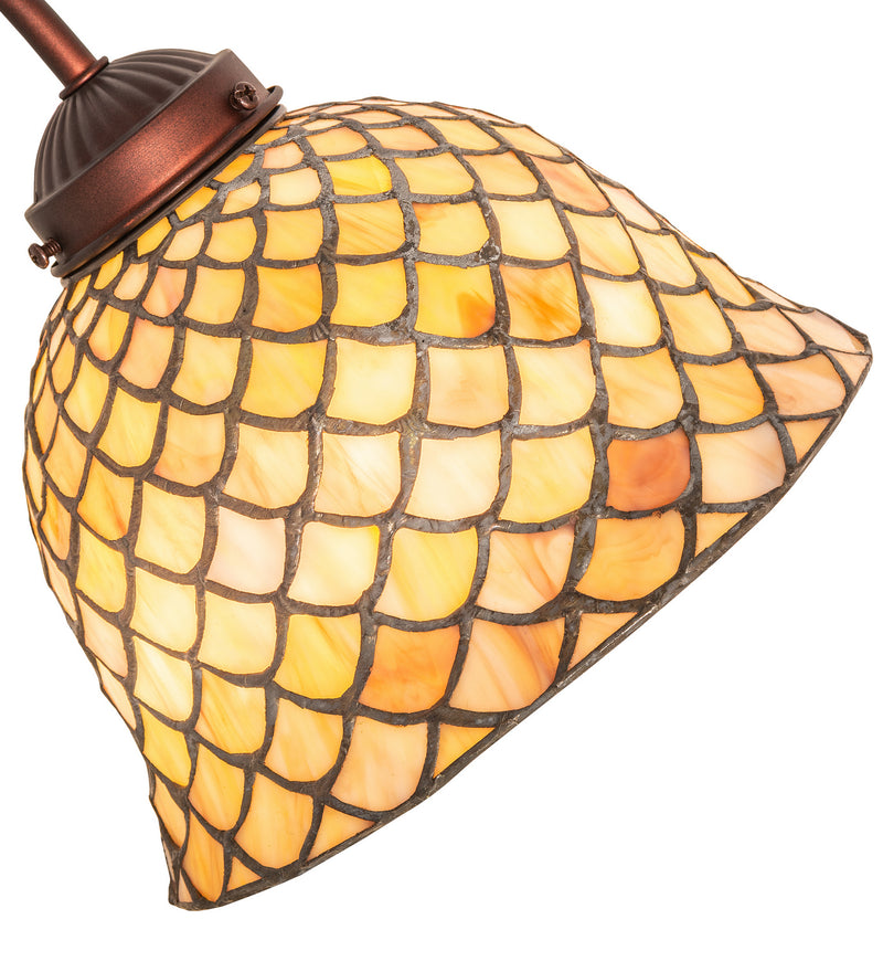Meyda Tiffany 247821 One Light Table Lamp, Mahogany Bronze