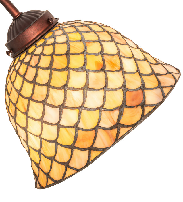 Meyda Tiffany 247821 One Light Table Lamp, Mahogany Bronze