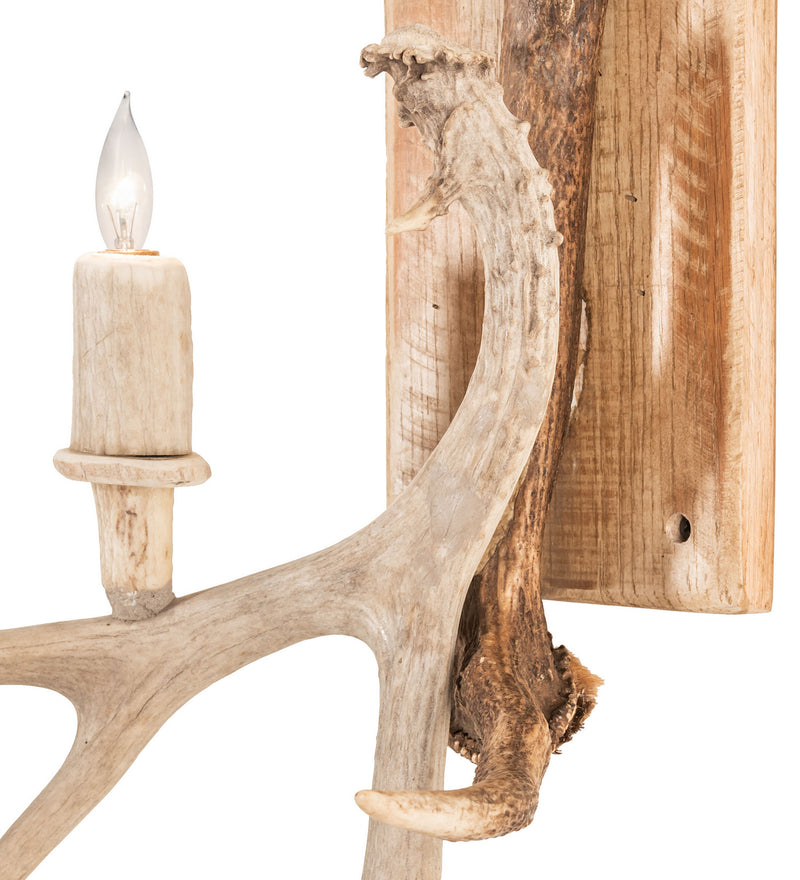 Meyda Tiffany 247843 Three Light Wall Sconce, Naturally Shed/Sun Bleached