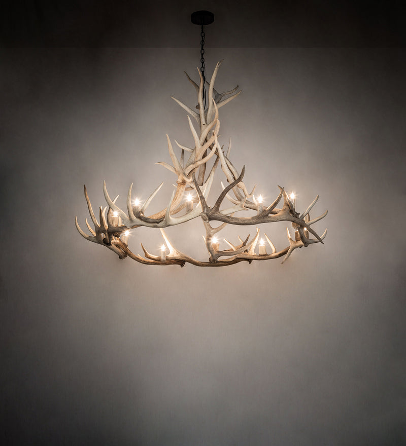 Meyda Tiffany 247851 12 Light Chandelier, Sun Bleached