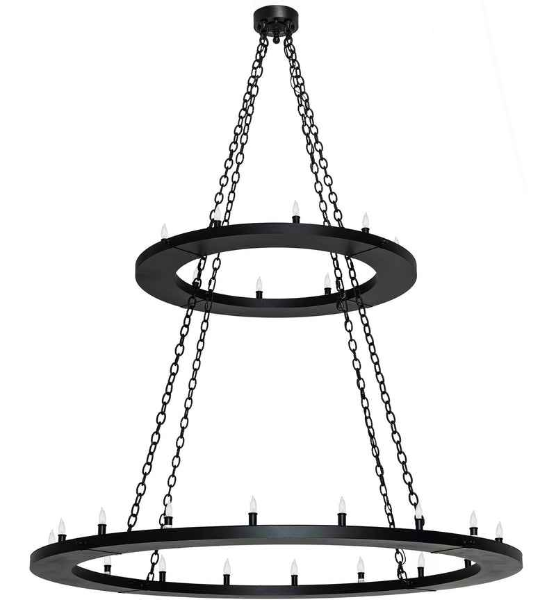 Meyda Tiffany 247852 LED Chandelier, Textured Black