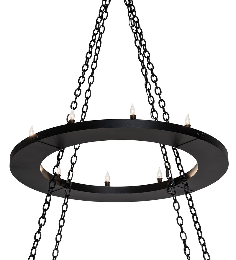 Meyda Tiffany 247852 LED Chandelier, Textured Black