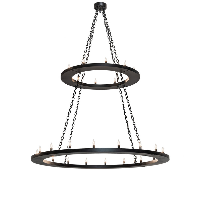 Meyda Tiffany 247852 LED Chandelier, Textured Black