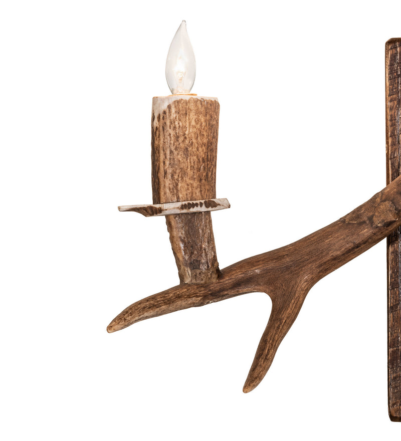 Meyda Tiffany 247860 Five Light Wall Sconce, Naturally Shed/Stained